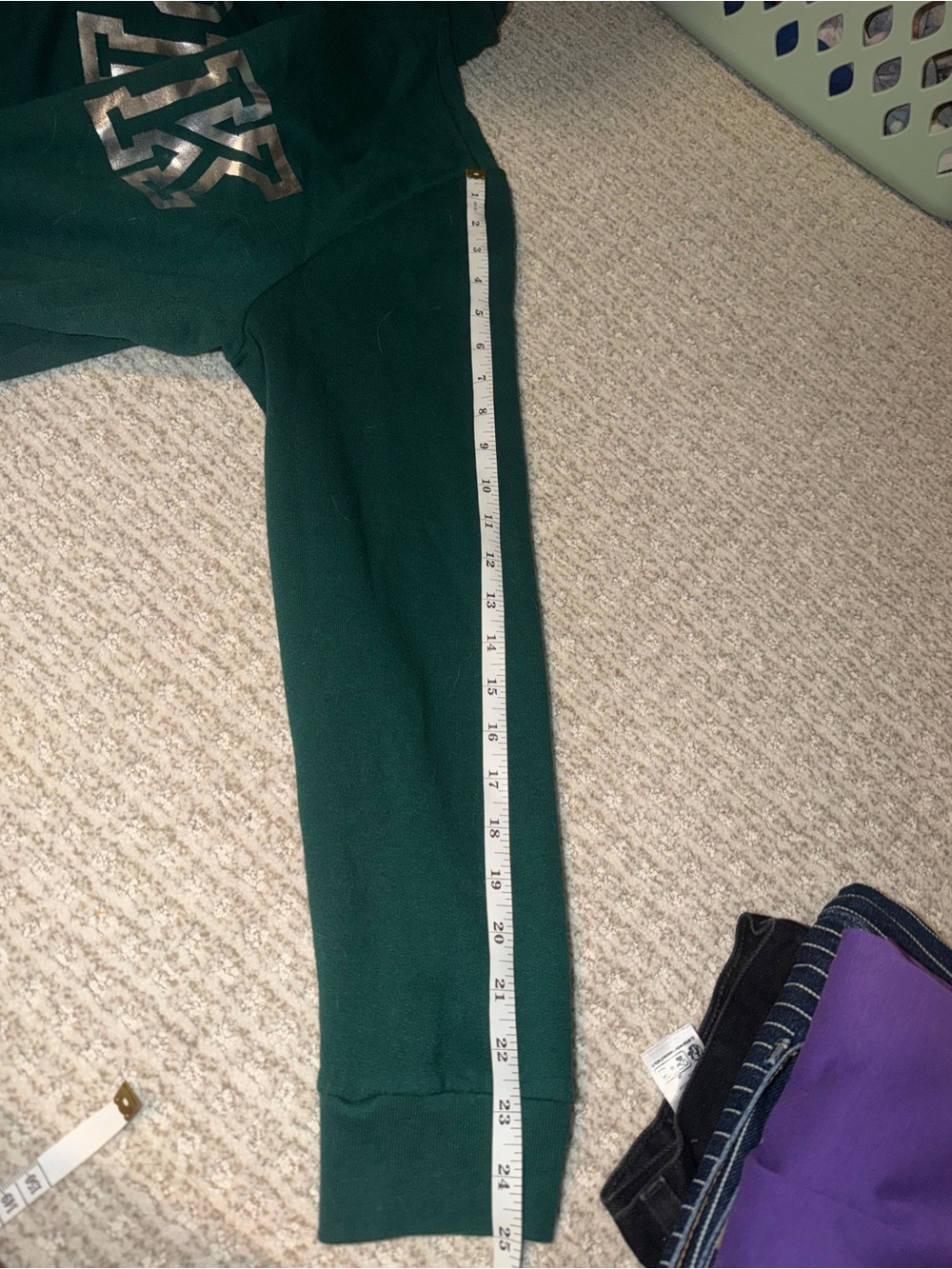 PINK Victoria's Secret Forest Green Zip-Up Jacket - Picture 6 of 7